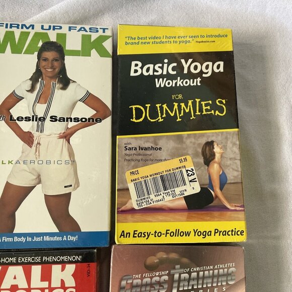 Workout Health Fitness Walk Exercise VHS Videos Lot  Seniors (8 Tapes) - Picture 9 of 16